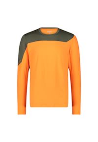 Koszulka męska techniczna CMP 34N1747. Okazja: na co dzień. Kolor: pomarańczowy. Długość rękawa: długi rękaw. Styl: casual, sportowy