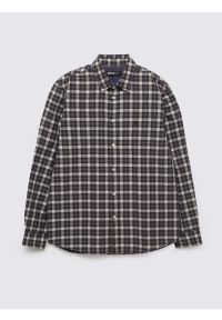 Big-Star - Koszula męska bawełniana w kratę czarna Gibbineros 906. Okazja: na co dzień. Kolor: czarny. Materiał: bawełna. Wzór: haft, kratka, gładki. Styl: klasyczny, casual #1