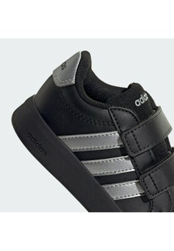 Adidas - adidas Sneakersy Grand Court 3.0 Shoes Infants KI7188 Czarny. Kolor: czarny. Materiał: skóra