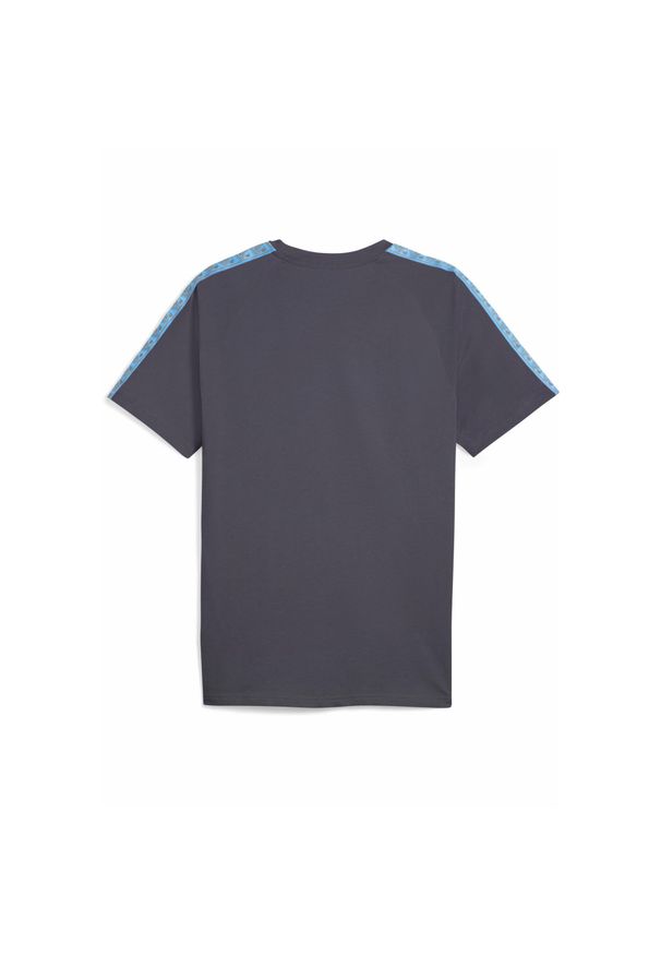 Puma - Męska koszulka Olympique Marsylia KING PUMA Galactic Gray Luminous Blue. Kolor: szary, wielokolorowy, niebieski
