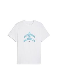 Puma - Męska koszulka Olympique de Marseille FtblCulture PUMA. Kolor: niebieski, biały, wielokolorowy. Sport: bieganie #1