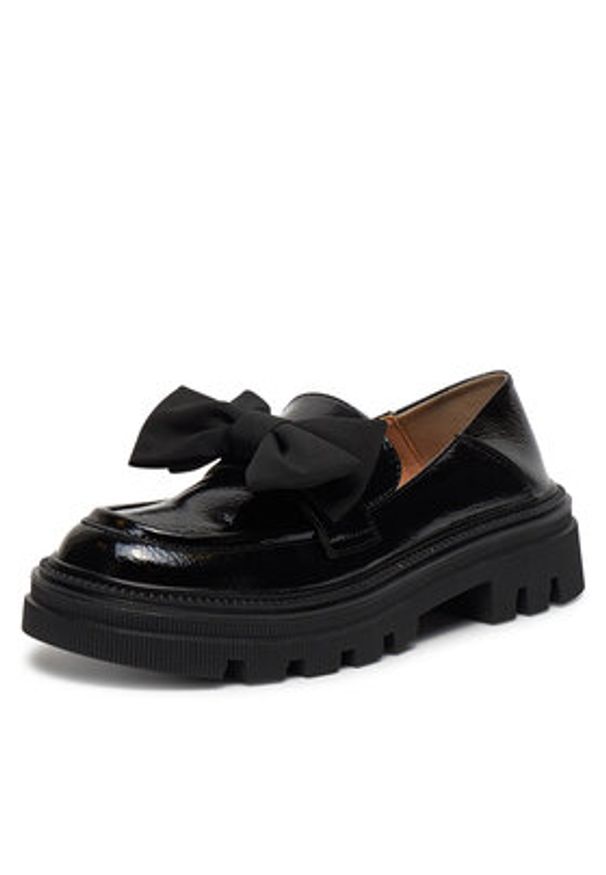 DeeZee Loafersy TYA56-J128 Czarny. Kolor: czarny. Materiał: skóra