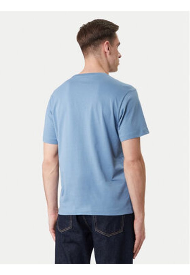 Guess Jeans T-Shirt M6GIB7 K8HM0 Niebieski Regular Fit. Kolor: niebieski. Materiał: bawełna