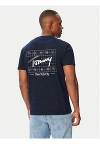 Tommy Jeans T-Shirt Sign DM0DM23177 Granatowy Regular Fit. Kolor: niebieski. Materiał: bawełna #3