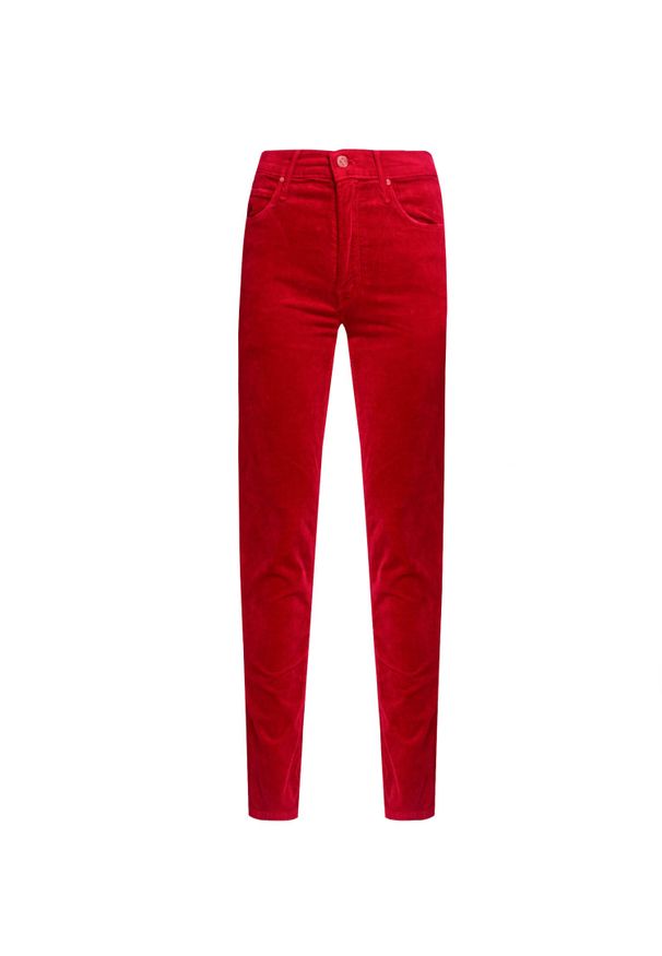 Mother - Spodnie MOTHER THE MID RISE DAZZLER ANKLE JEAN. Materiał: sztruks