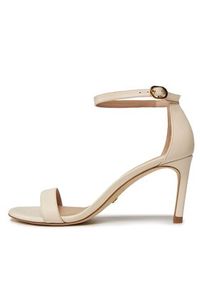 Stuart Weitzman Sandały Nunakedstraight S6759 Écru. Materiał: skóra #6