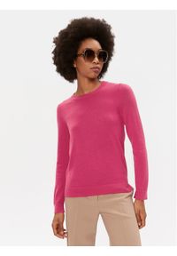 BOSS - Boss Sweter 50492551 Różowy Regular Fit. Kolor: różowy. Materiał: wełna