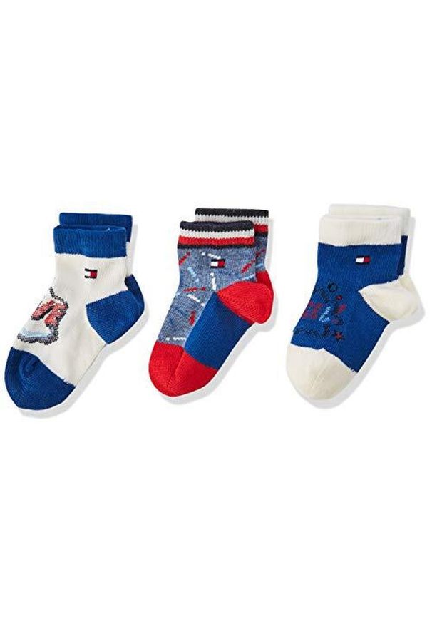 ZEAGLE - Skarpetki dla dzieci Tommy Hilfiger - Elegancka pudełko prezentowe. Kolor: wielokolorowy. Materiał: elastan, poliamid, bawełna
