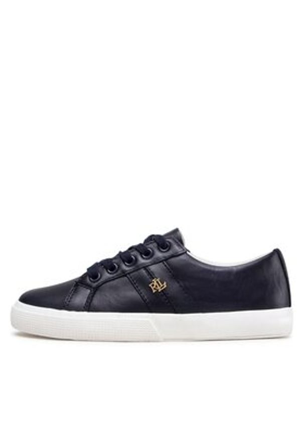 Lauren Ralph Lauren Tenisówki Janson II 802849533001 Granatowy. Kolor: niebieski. Materiał: skóra