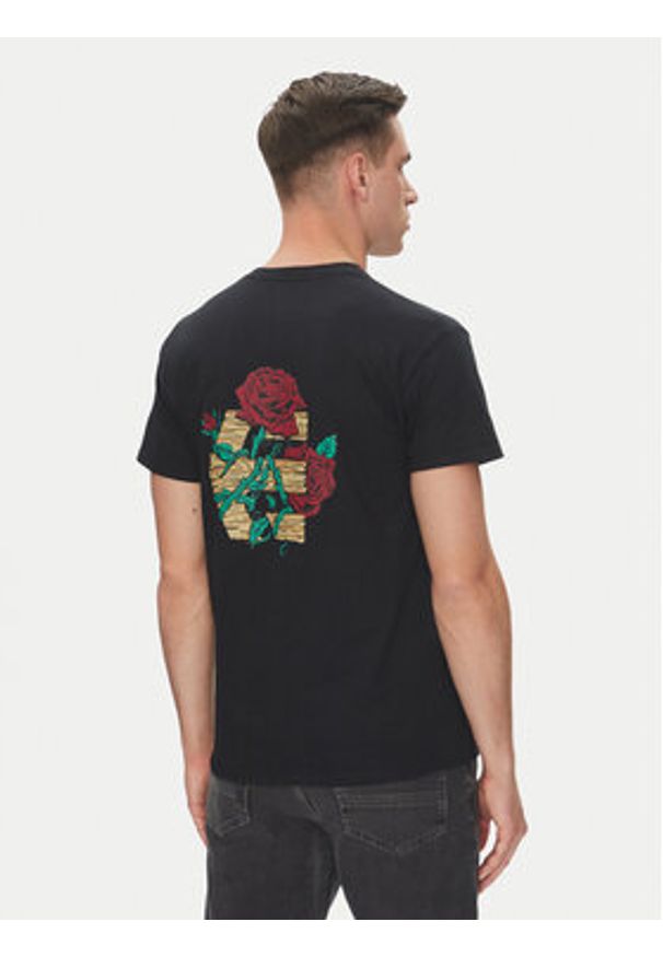 Etnies T-Shirt Rose Arrow 4130004131 Czarny Regular Fit. Kolor: czarny. Materiał: bawełna