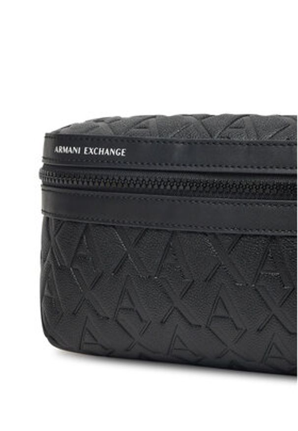 Armani Exchange Saszetka nerka XM000844 AF12133 UC001 Czarny. Kolor: czarny. Materiał: skóra