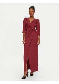 Rinascimento Sukienka wieczorowa CFC0019791002 Bordowy Regular Fit. Kolor: czerwony. Materiał: syntetyk. Styl: wizytowy #1