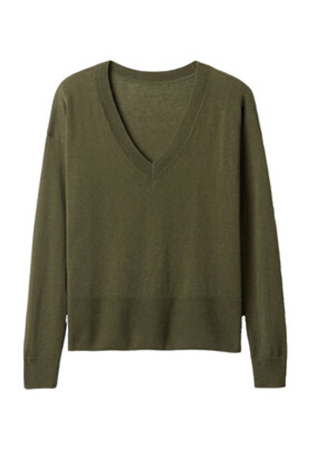 GAP - Gap Sweter 854769-03 Zielony Relaxed Fit. Kolor: zielony. Materiał: syntetyk