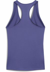 Puma - Damska koszulka bez rękawów TAD ESSENTIALS o kroju bokserki PUMA Blue Crystal. Kolor: niebieski. Długość rękawa: bez rękawów