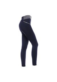 Legginsy jeździeckie damskie START BlackburnFullGrip. Kolor: niebieski. Sezon: zima #1