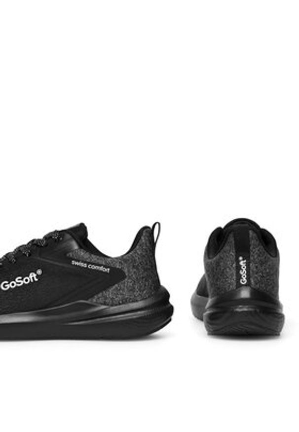 Go Soft Sneakersy WP-1234 Czarny. Kolor: czarny. Materiał: materiał