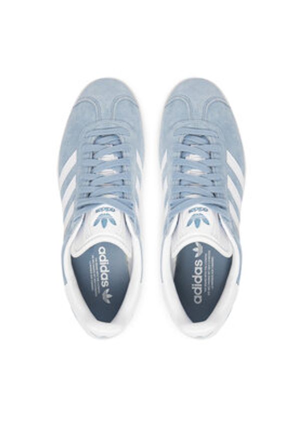 Adidas - adidas Sneakersy Gazelle JR6283 Niebieski. Kolor: niebieski. Materiał: skóra, zamsz. Model: Adidas Gazelle