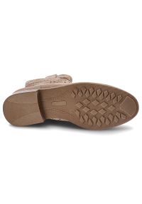 Brązowe Botki S.Barski Modne Obuwie Damskie W Stylu Boho. Okazja: na co dzień. Zapięcie: zamek. Kolor: brązowy. Materiał: materiał. Styl: boho #7