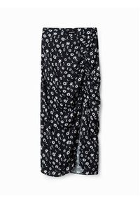 Desigual Spódnica midi Zury 23SWFW17 Czarny Regular Fit. Kolor: czarny. Materiał: wiskoza