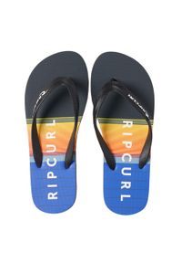 Japonki plażowe męskie Rip Curl Breaker Open Toe 1163. Okazja: na plażę. Nosek buta: otwarty. Kolor: żółty, pomarańczowy, wielokolorowy, czarny #1