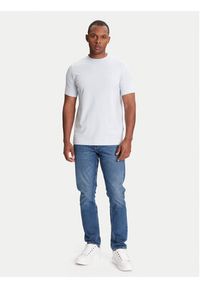 Karl Lagerfeld - KARL LAGERFELD T-Shirt 755750 553221 Biały Regular Fit. Typ kołnierza: dekolt w karo. Kolor: biały. Materiał: bawełna #5