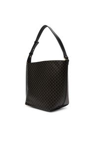 Calvin Klein Torebka Emblem Aop Medium Bucket LV04F3365G Czarny. Kolor: czarny. Materiał: skórzane #6