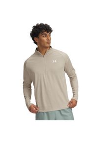 Top treningowy z zamkiem błyskawicznym 1/2 Under Armour Tech™. Kolor: zielony. Sport: fitness, bieganie