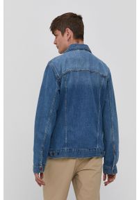Wrangler Kurtka jeansowa męska przejściowa. Okazja: na co dzień. Kolor: niebieski. Materiał: jeans. Styl: casual #6