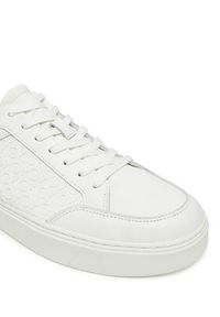 Calvin Klein Sneakersy Clean Cup Low Laceup Mono HM0HM01899 Biały. Kolor: biały. Materiał: skóra #6