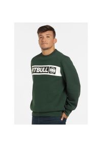 PITBULL - Bluza męska Pitbull Sherwood. Kolor: zielony. Sport: fitness