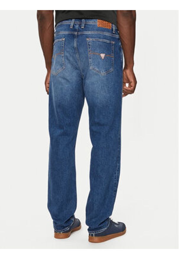 Guess Jeansy M4BA66 D4Z84 Niebieski Relaxed Fit. Kolor: niebieski