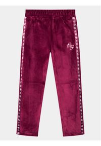Guess Spodnie dresowe J3BQ12 KBYO0 Bordowy Relaxed Fit. Kolor: czerwony. Materiał: syntetyk