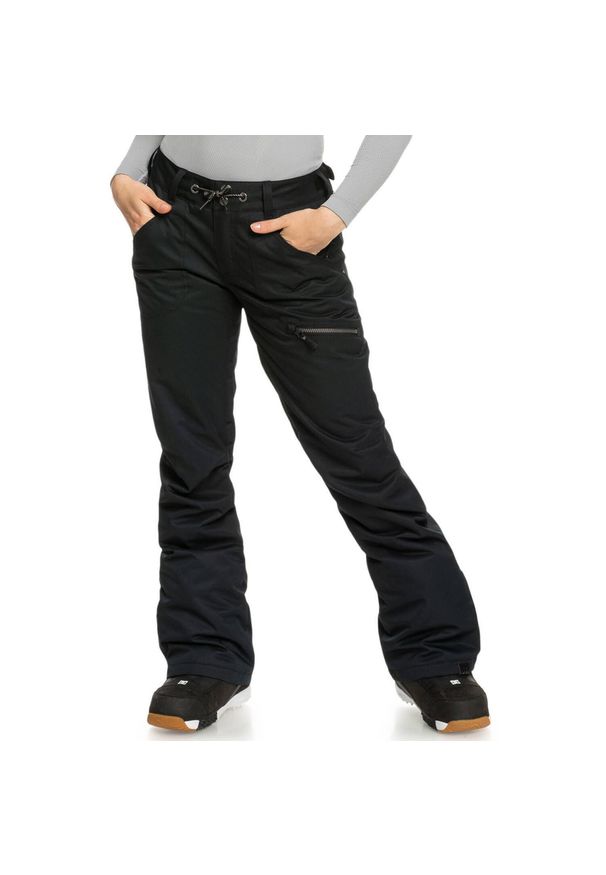Roxy - Spodnie snowboardowe damskie ROXY Nadia. Kolor: czarny. Sezon: zima. Sport: snowboard