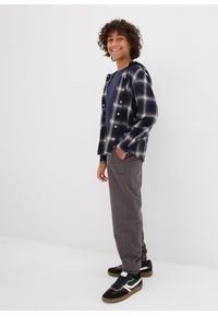 bonprix - Spodnie termiczne, Loose Fit. Kolor: szary. Wzór: napisy #3