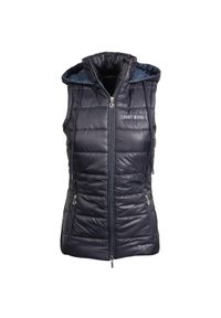 HARRYS HORSE - Damska kurtka bez rękawów Harry's Horse Just Ride Retro. Kolor: niebieski. Materiał: puch. Długość rękawa: bez rękawów. Styl: retro #1