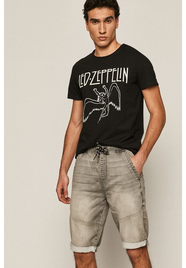 medicine - Medicine - Szorty jeansowe Basic. Okazja: na co dzień. Kolor: szary. Materiał: jeans. Styl: casual