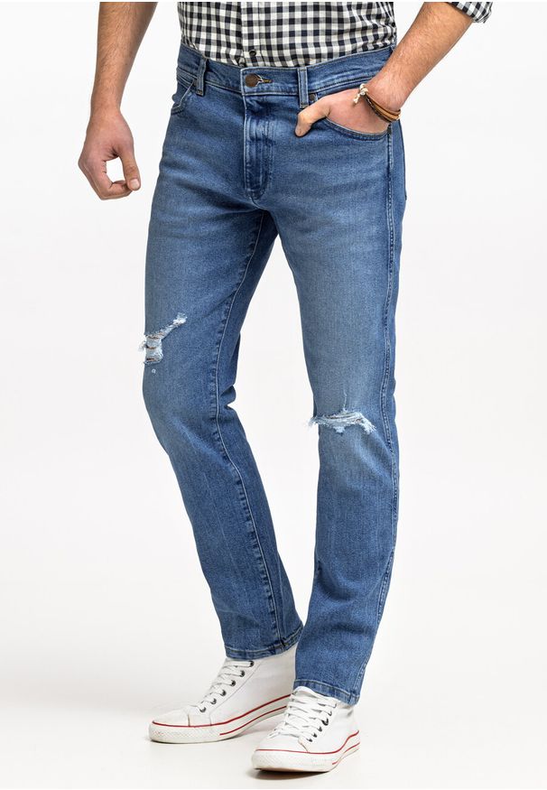 Wrangler - WRANGLER LARSTON MĘSKIE SPODNIE JEANSOWE JEANSY DŻINSY TROPIC THUNDER W18SYLY87 112330758