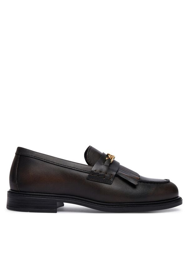 TOMMY HILFIGER - Loafersy Tommy Hilfiger. Kolor: brązowy
