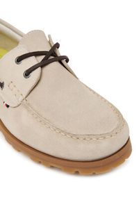 TOMMY HILFIGER - Tommy Hilfiger Mokasyny Light Sde FM0FM05747 Beżowy. Kolor: beżowy. Materiał: zamsz, skóra #4