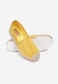 Born2be - Żółte Espadryle Selfoss. Nosek buta: okrągły. Kolor: żółty. Szerokość cholewki: normalna. Sezon: wiosna, lato. Obcas: na platformie #3