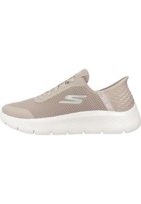 skechers - Buty SKECHERS GO WALK FLEX GRAND ENTRY Brązowy. Kolor: brązowy. Materiał: materiał, syntetyk, tkanina. Model: Skechers Sport. Sport: turystyka piesza #2