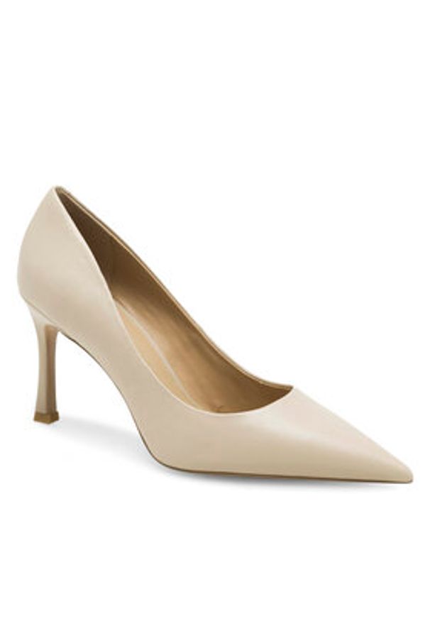 Eva Minge Szpilki EVORA-V1278-08-8 Beżowy. Kolor: beżowy. Materiał: skóra. Obcas: na szpilce