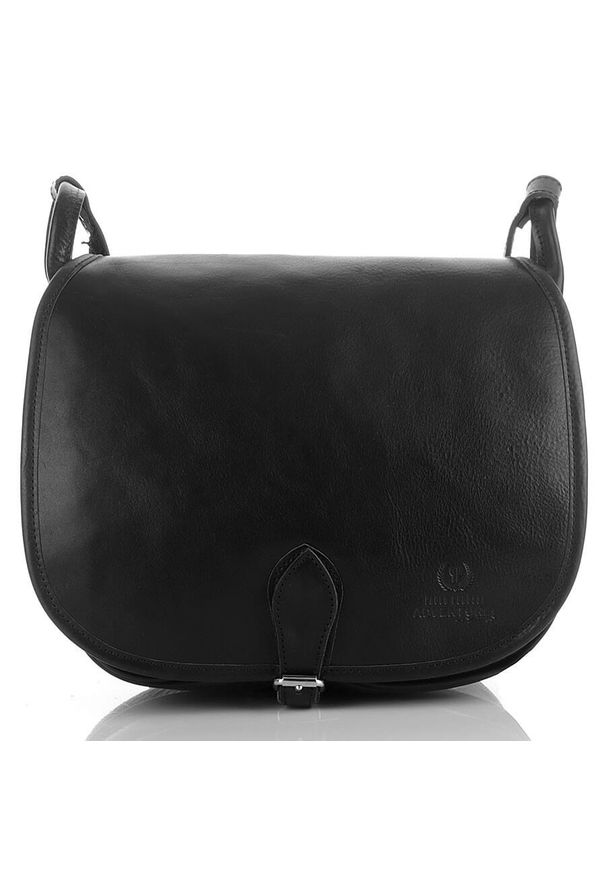 Skórzana torba damska czarna PAOLO PERUZZI Adventure GA315. Kolor: czarny. Materiał: skórzane