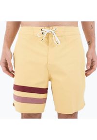 Szorty kąpielowe męskie Hurley Phantom Block Party Renegade 18". Kolor: żółty #1