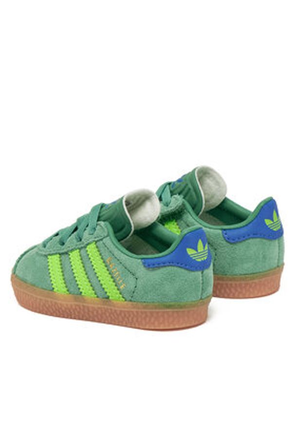 Adidas - adidas Sneakersy Gazelle Comfort Closure JP7137 Zielony. Kolor: zielony. Materiał: skóra, zamsz. Model: Adidas Gazelle