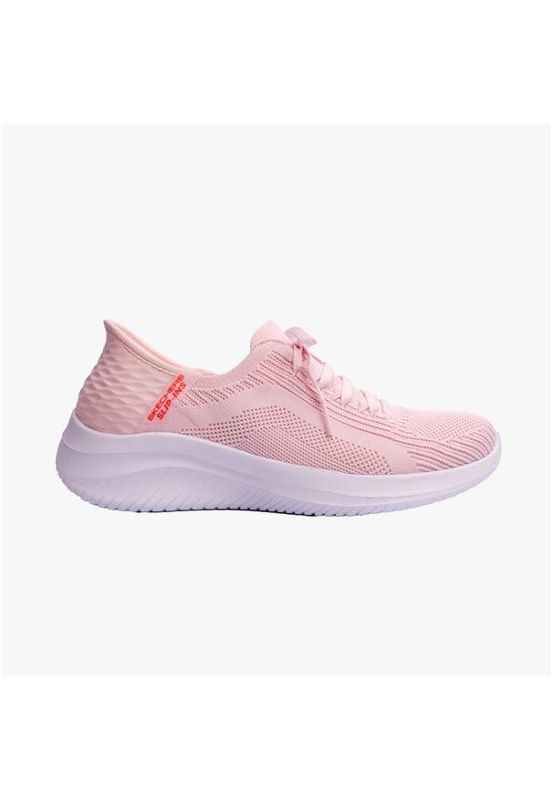 skechers - Buty Skechers Ultra Flex 3.0 beżowe damskie. Okazja: na co dzień. Kolor: czarny, różowy, wielokolorowy. Materiał: syntetyk. Szerokość cholewki: normalna