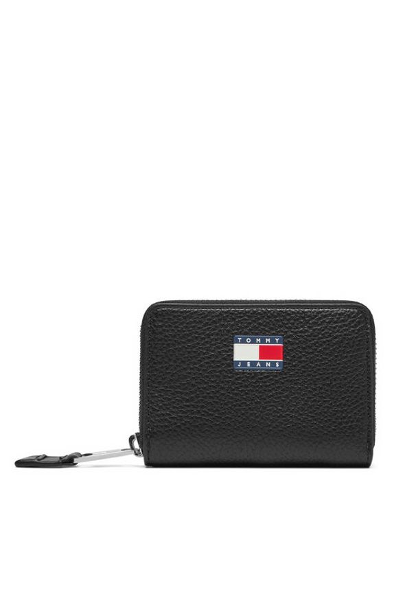 Tommy Jeans Mały Portfel Damski Tjw Must Small Za AW0AW17642 Czarny. Kolor: czarny. Materiał: skóra