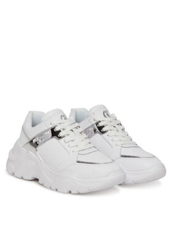 Just Cavalli Sneakersy 78RA3SL9 Biały. Kolor: biały. Materiał: skóra