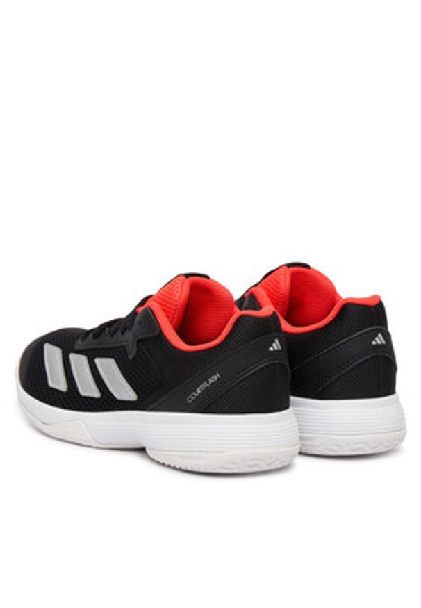 Adidas - adidas Buty do tenisa Courtflash JR4451 Czarny. Kolor: czarny. Materiał: materiał. Sport: tenis