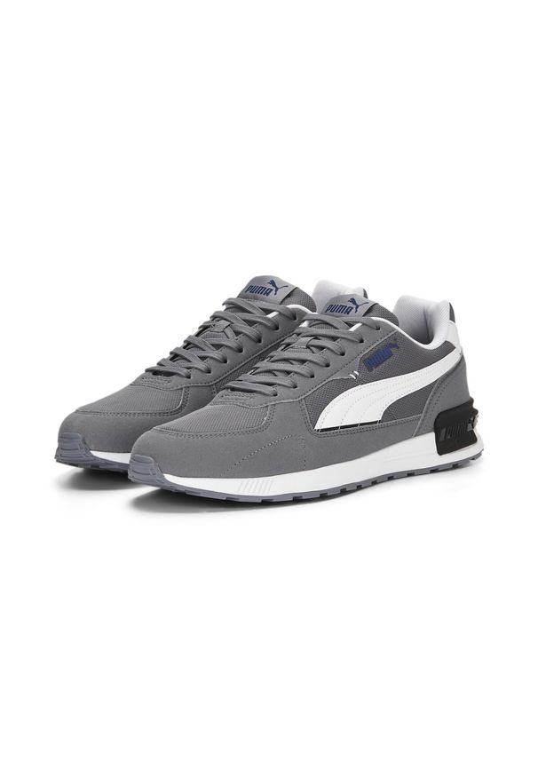 Buty do chodzenia męskie Puma Graviton. Zapięcie: sznurówki. Kolor: niebieski, wielokolorowy, biały. Materiał: syntetyk, tkanina, materiał. Szerokość cholewki: normalna. Sport: turystyka piesza
